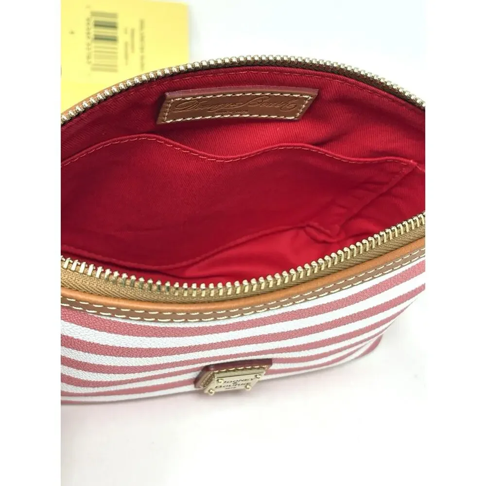 Dooney & Bourke Sullivan Cosmetic Makeup Case Pouch Bag Clutch Pink Watermelon - Picture 3 of 16